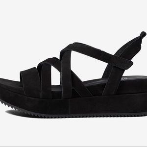 Eileen Fisher black  “Extra” sandals NWOT size 7